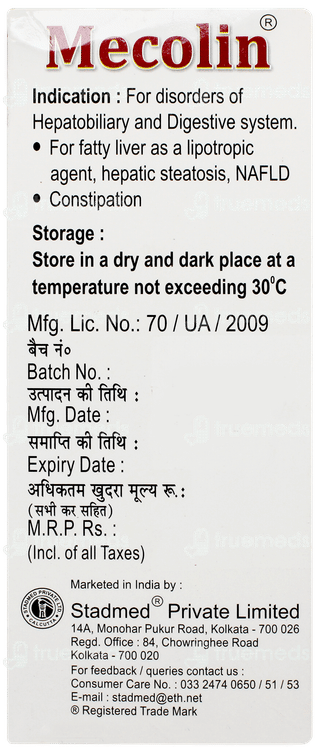 Mecolin Sugar Free Solution 200ml