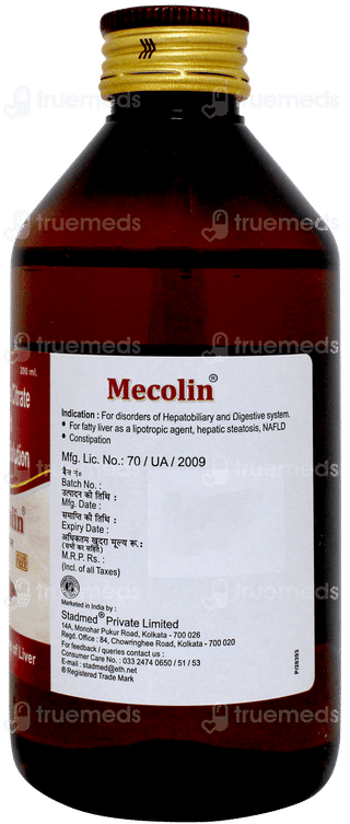 Mecolin Sugar Free Solution 200ml