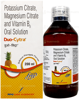Duo Cytra Pineapple Flavour Sugar Free Solution 200Ml
