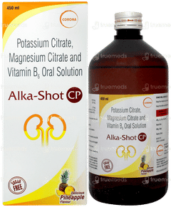 Alka Shot Cp Pineapple Flavour Sugar Free Solution 450ml