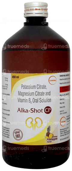 Alka Shot Cp Pineapple Flavour Sugar Free Solution 450ml