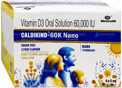 Caldikind 60K Nano Litchi Flavour Sugar Free Solution 5Ml