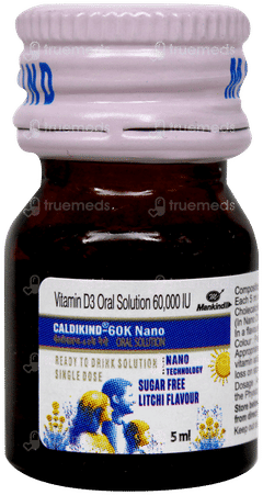 Caldikind 60K Nano Litchi Flavour Sugar Free Solution 5Ml