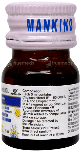 Caldikind 60K Nano Litchi Flavour Sugar Free Solution 5Ml