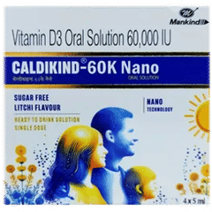 Caldikind 60k Nano Litchi Flavour Sugar Free Solution 5ml Caldikind 60k Nano Litchi Flavour Sugar Free Solution 5ml