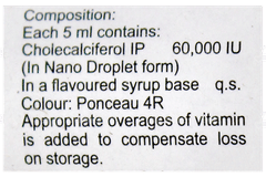 D3 Must Nano Litchi Flavour Sugar Free Solution 5Ml