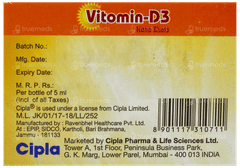 Vitomin D3 Nano Shots Sugar Free Solution 5Ml