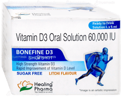 Bonefine D3 Shots Kit Litchi Flavour Sugar Free Solution 5Ml Bonefine D3 Shots Kit Litchi Flavour Sugar Free Solution 5Ml