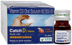 Catch D3 Nano Litchi Flavour Sugar Free Solution 5Ml