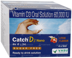 Catch D3 Nano Litchi Flavour Sugar Free Solution 5Ml