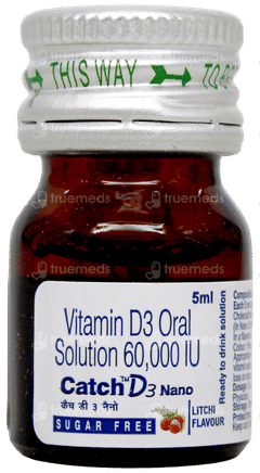 Catch D3 Nano Litchi Flavour Sugar Free Solution 5Ml