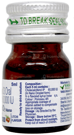 Catch D3 Nano Litchi Flavour Sugar Free Solution 5Ml