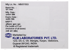 Klm D3 Nano Shot Pineneapple Flavour Sugar Free Solution 5Ml