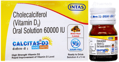 Calcitas D3 Nano Shot Mixed Fruit Flavour Sugar Free Solution 5Ml