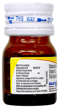 Calcitas D3 Nano Shot Mixed Fruit Flavour Sugar Free Solution 5Ml