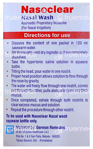 Nasoclear Nasal Wash Refill Pack 10