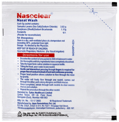 Nasoclear Nasal Wash 5gm Refill Pack Of 10 Sachets