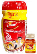 Dabur 3x Immunity Action Chyawanprash 950 GM With Honey 50 GM Free Combipack 1