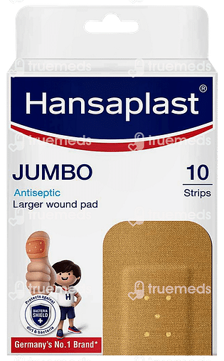 Hansaplast Jumbo Antiseptic Larger Wound Pad 10