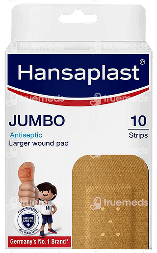 Hansaplast Jumbo Antiseptic Larger Wound Pad 10