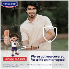 Hansaplast Jumbo Antiseptic Larger Wound Pad Strips 10