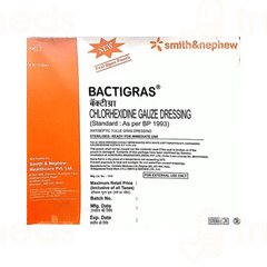 Bactigras 10cm X 10cm Dressing 10