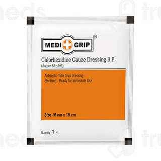 Medigrip Chlorhexidine  10cm X 10cm Dressing Gauze  10