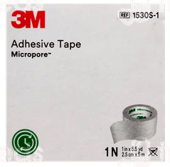 3M Micropore 1530S-1 2.5Cm X 5M Adhesive Tape 1 3M Micropore 1530S-1 2.5Cm X 5M Adhesive Tape 1