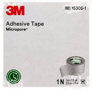 3M Micropore 1530S-1 2.5Cm X 5M Adhesive Tape 1