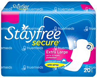 Stayfree Secure Size Xl Sanitary Pads Packet Of 20