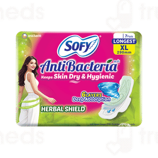Sofy Antibacteria New Long Lasting Protection Slim Xl Sanitary Pads 7