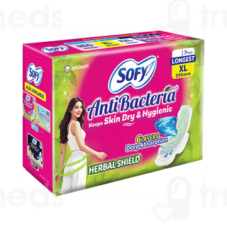 Sofy Antibacteria New Long Lasting Protection Slim Xl Sanitary Pads 7