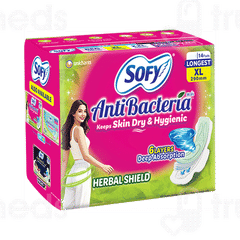 Sofy Antibacteria Slim Xl Sanitary Pads 14