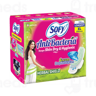 Sofy Antibacteria Slim Xl Sanitary Pads 14