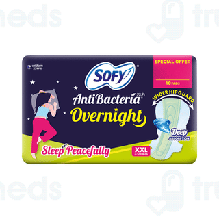 Sofy Antibacteria Overnight Xxl Sanitary Pads 10