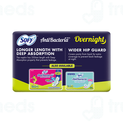 Sofy Antibacteria Overnight Xxl Sanitary Pads 10