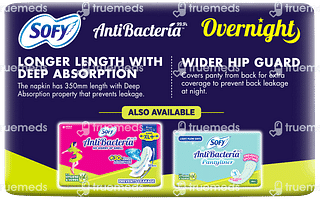 Sofy Antibacteria Overnight Xxl Sanitary Pads Packet Of 10