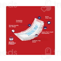 Rio Heavy Flow Pads Xl Size Pack Of 6