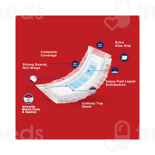 Rio Heavy Flow Pads Xl Size Pack Of 6