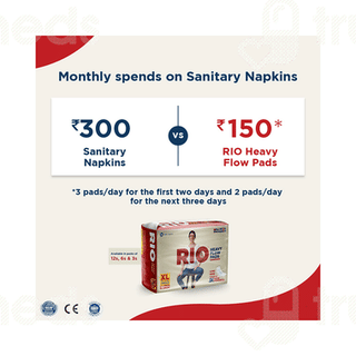 Rio Heavy Flow Pads Xl Size Pack Of 6