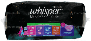 Whisper Bindazzz Nights Xxxl Sanitary Pads 10