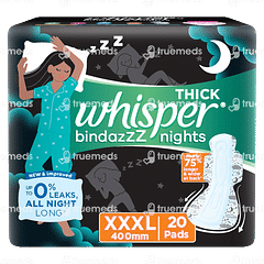 Whisper Bindazzz Nights Xxxl Pads 20