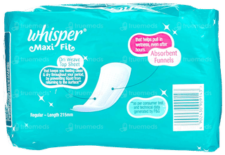 Whisper Maxi Fit Regular Sanitary Pads 8