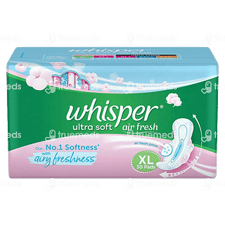 Whisper Ultra Soft Sanitary Pads Xl 30 Pads