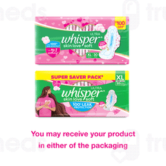 Whisper Ultra Soft Xl Sanitary Pads 30