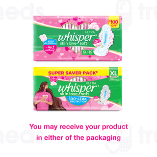 Whisper Ultra Soft Xl Sanitary Pads 30