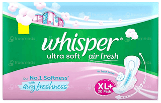 Whisper Ultra Soft Xl+ Sanitary Pads 30