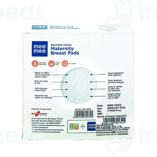 Mee Mee Washable Cotton Maternity Pink Breast Pads 6