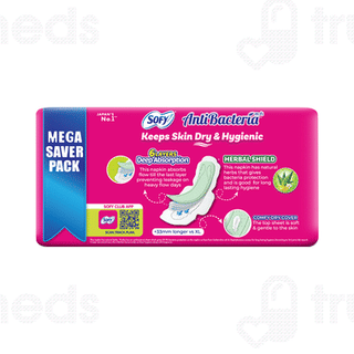 Sofy Antibacteria 99.9% Ultra Slim Super Xl+ Sanitary Pads 44