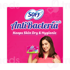 Sofy Antibacteria 99.9% Ultra Slim Super Xl+ Sanitary Pads 44 Sofy Antibacteria 99.9% Ultra Slim Super Xl+ Sanitary Pads 44